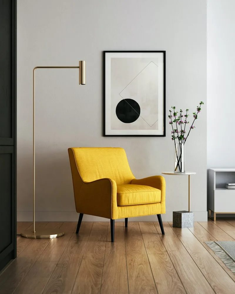Boucle Swivel Chair